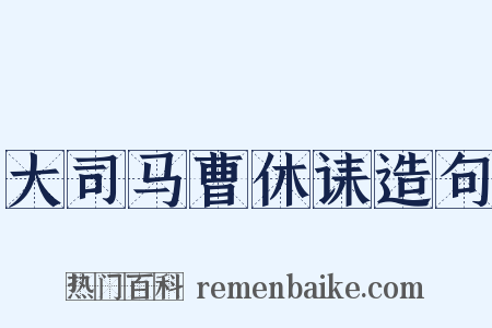大司马曹休诔造句是什么意思的图片